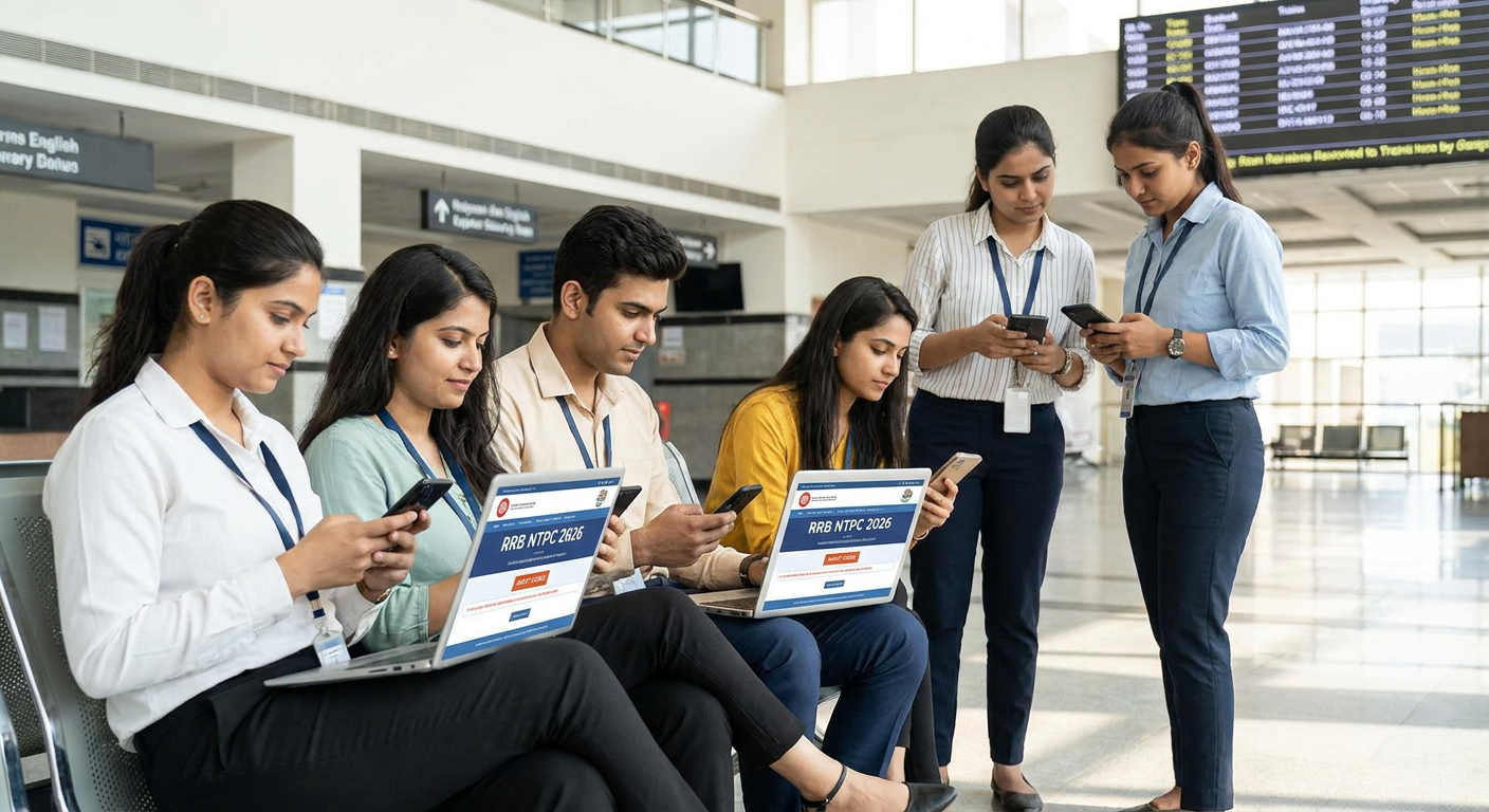 Featured image for RRB NTPC UG Admit Card 2026 Out Soon: CBT 1 Exam City Slip, Exam Dates and E-Call Letter Link