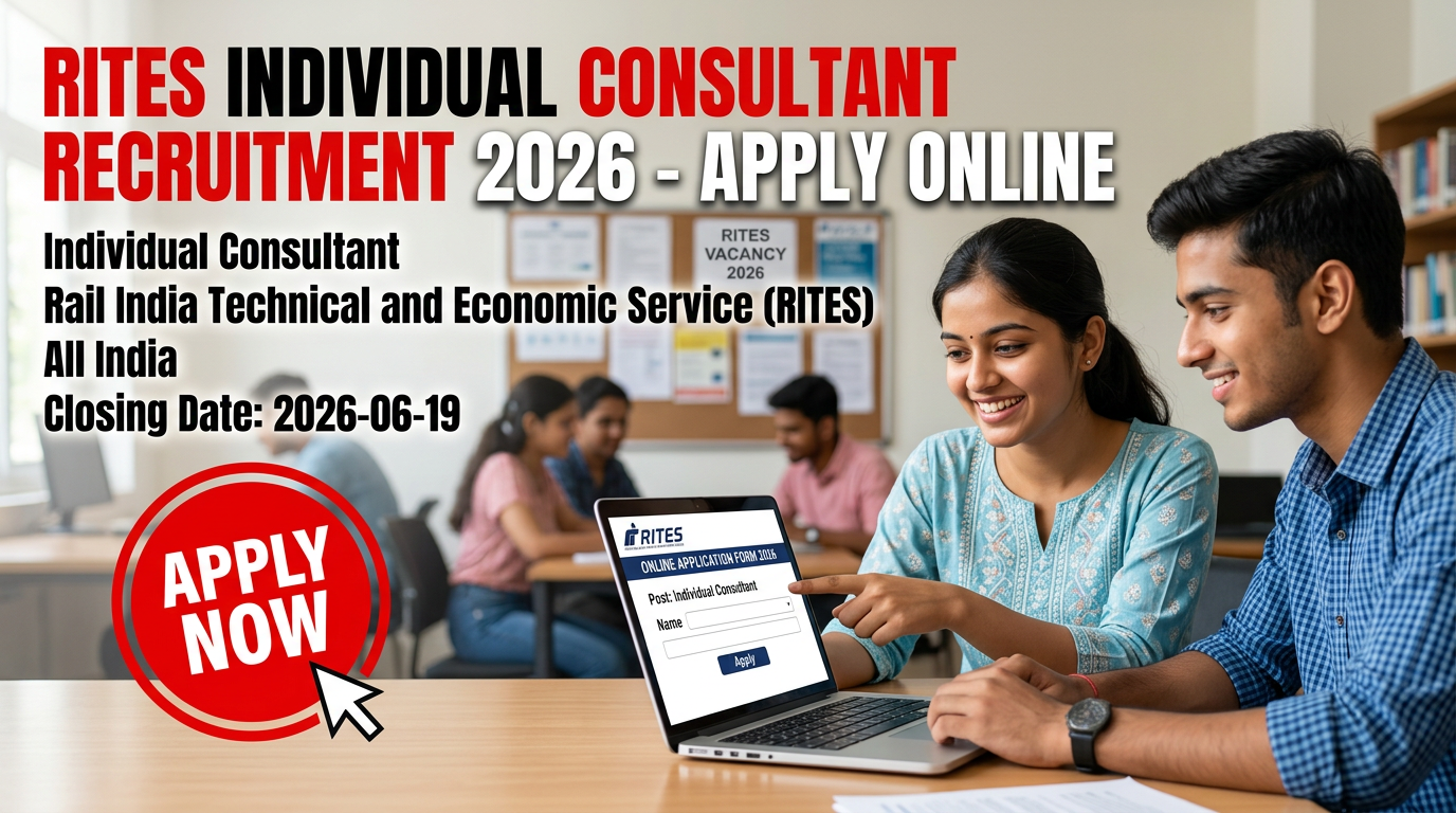 RITES Limited recruitment notification for Individual Consultant posts 2026