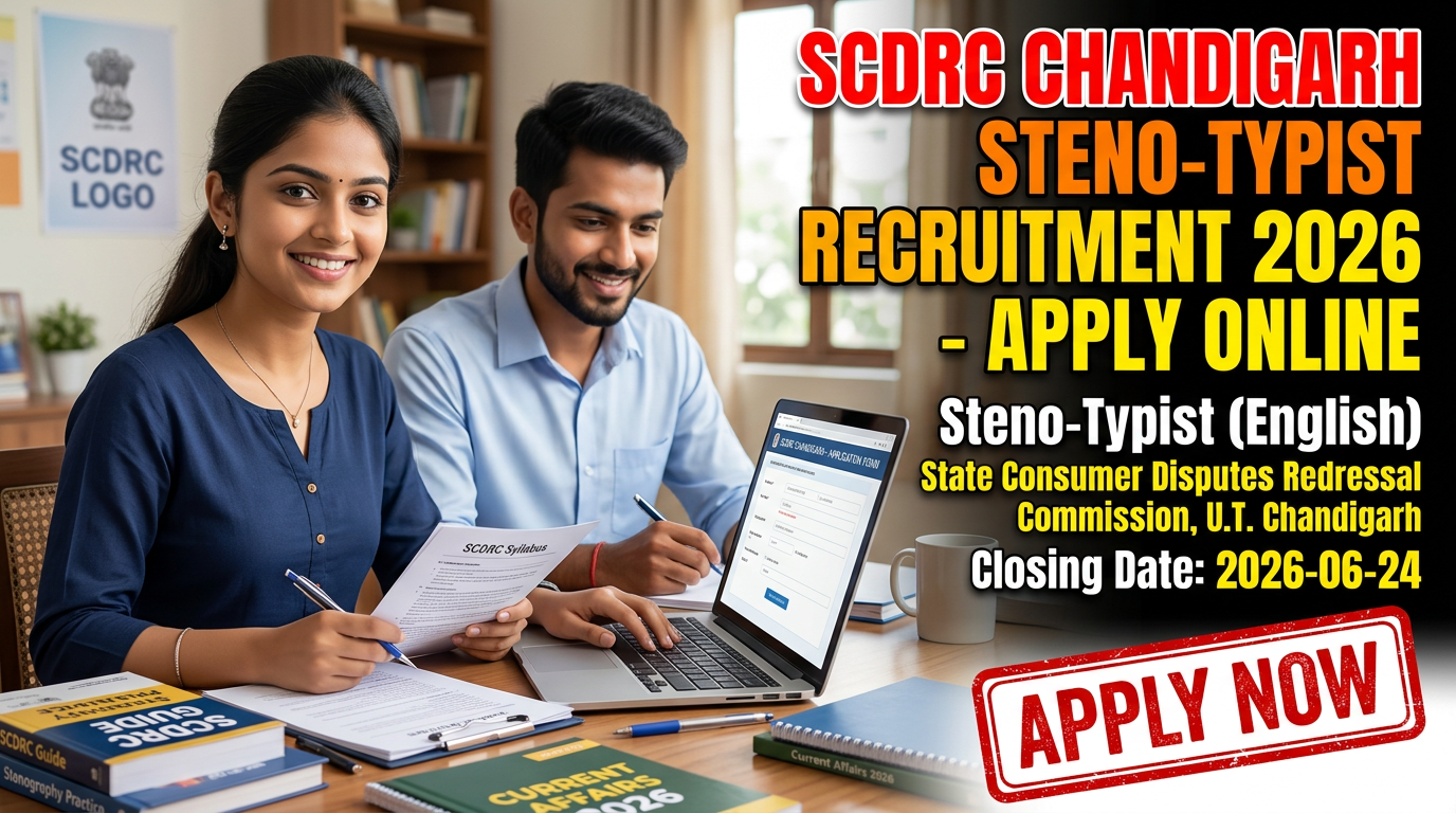 SCDRC Chandigarh Steno-Typist Recruitment 2026 official notification