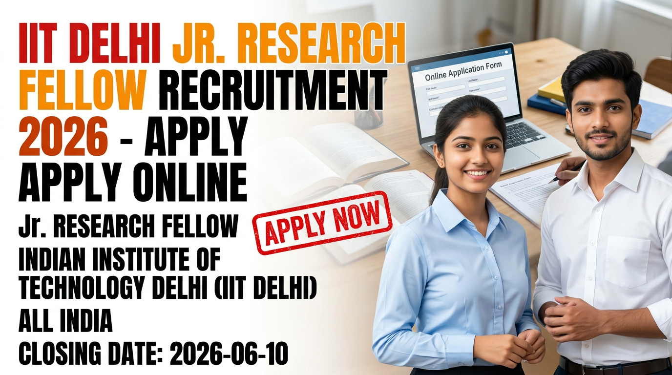 IIT Delhi Junior Research Fellow walk-in interview notification 2026