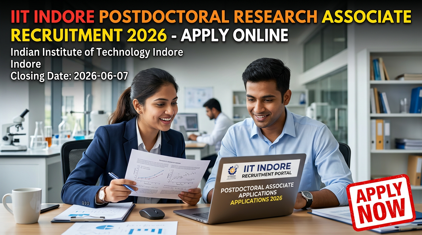 IIT Indore Postdoctoral Research Associate Recruitment 2026 Mathematics Department