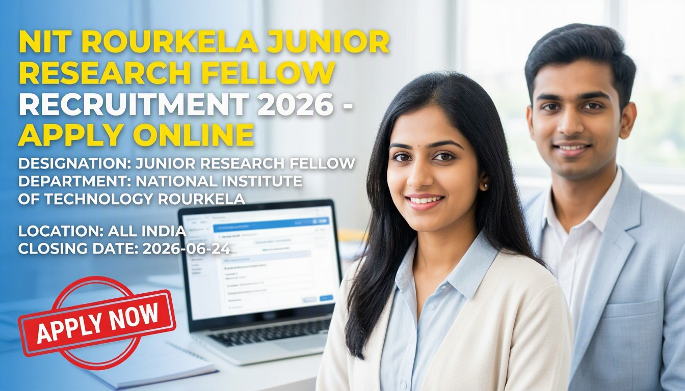 NIT Rourkela Junior Research Fellow Recruitment 2026 notification and application details
