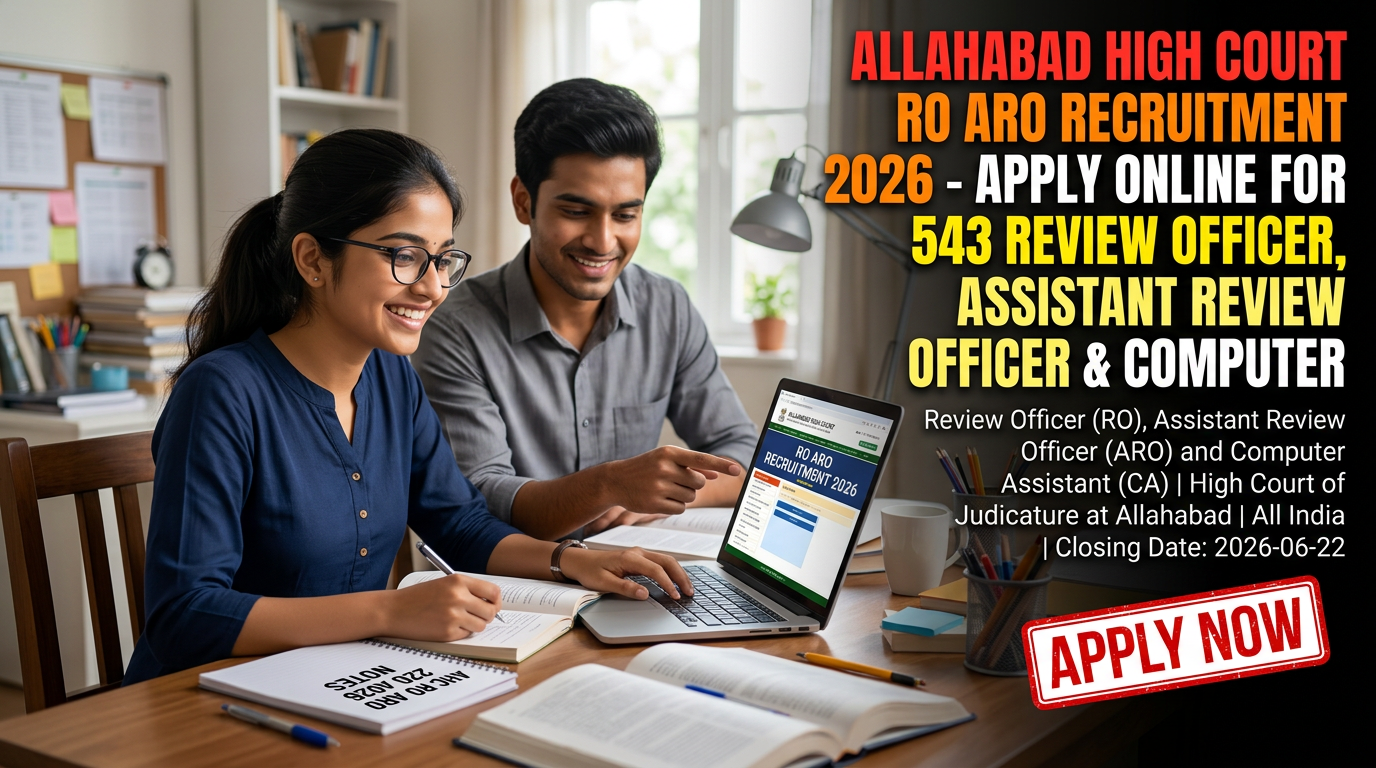 Allahabad High Court RO ARO Computer Assistant Recruitment 2026 notification