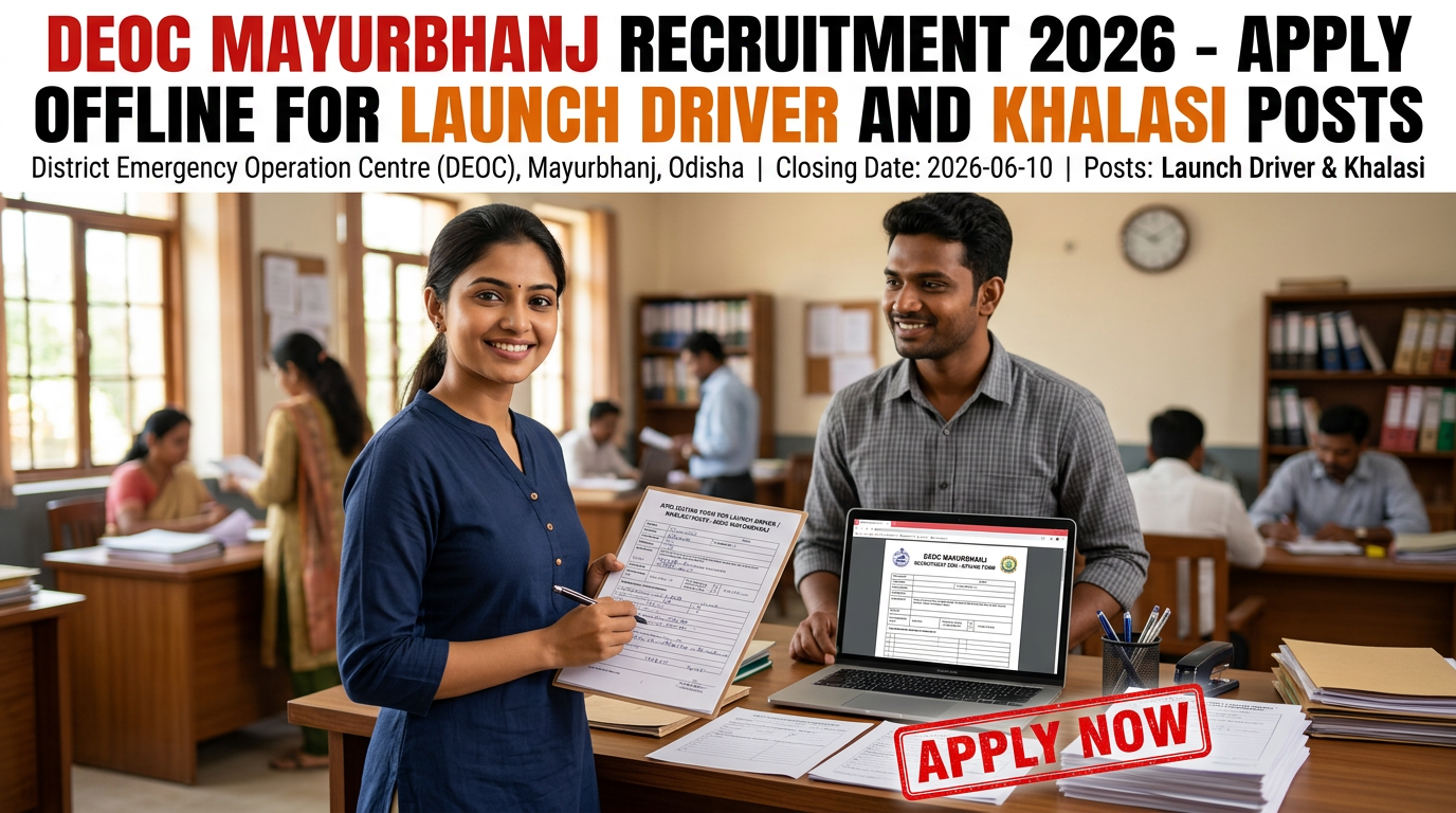 DEOC Mayurbhanj Launch Driver and Khalasi recruitment 2026 notification