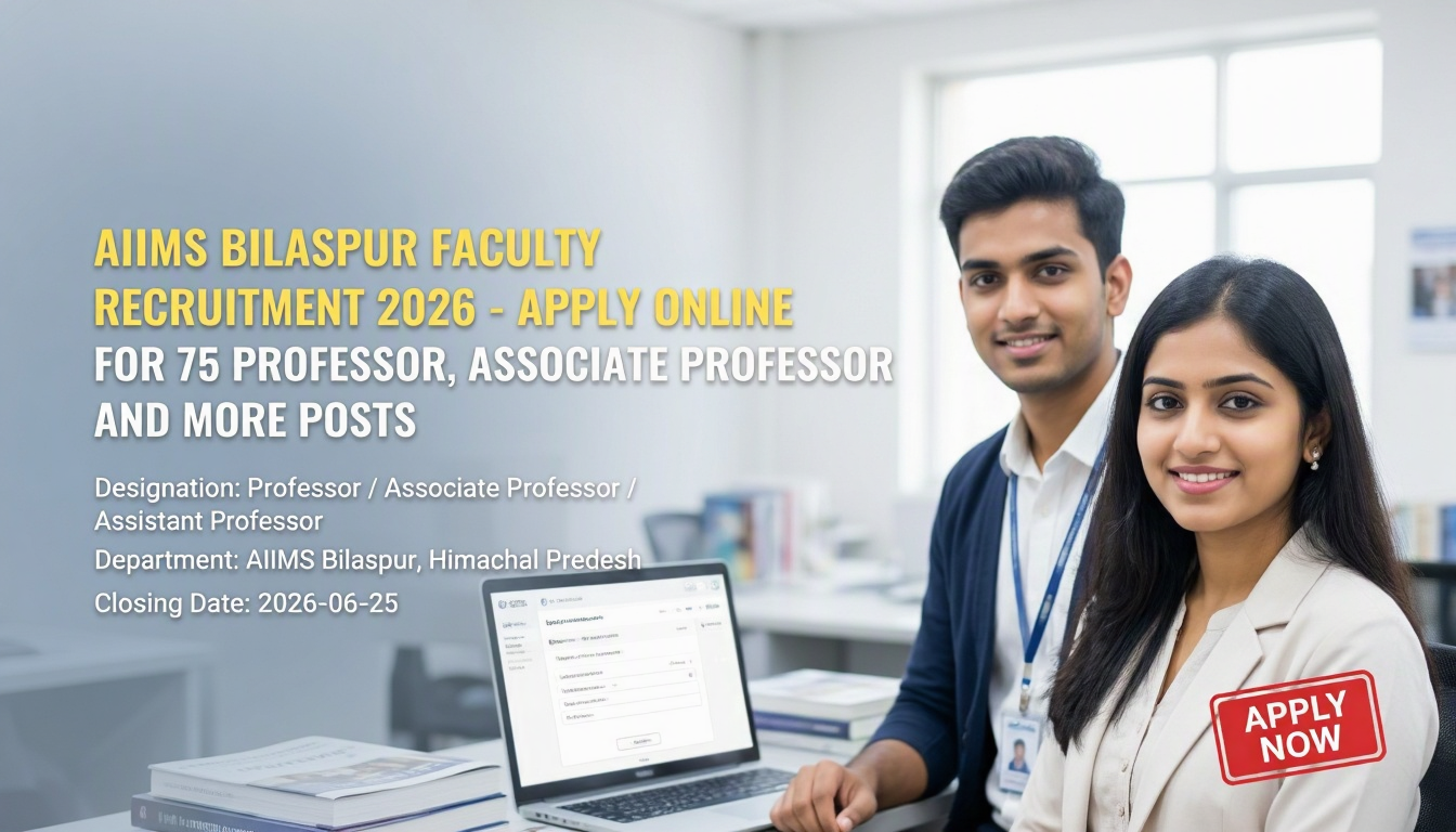 AIIMS Bilaspur Faculty Recruitment 2026 notification for medical teaching positions