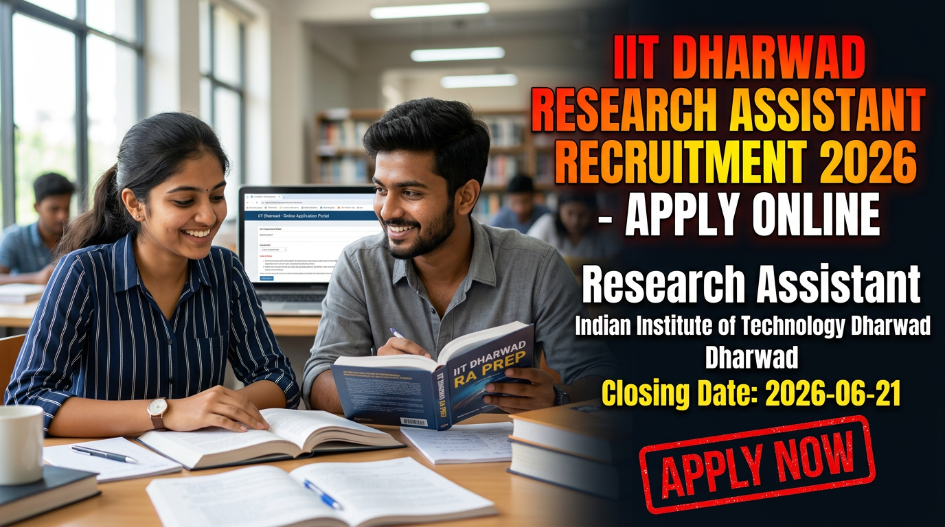 IIT Dharwad Research Assistant Recruitment 2026 official notification