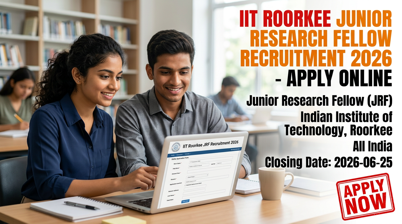 IIT Roorkee Junior Research Fellow recruitment notification 2026