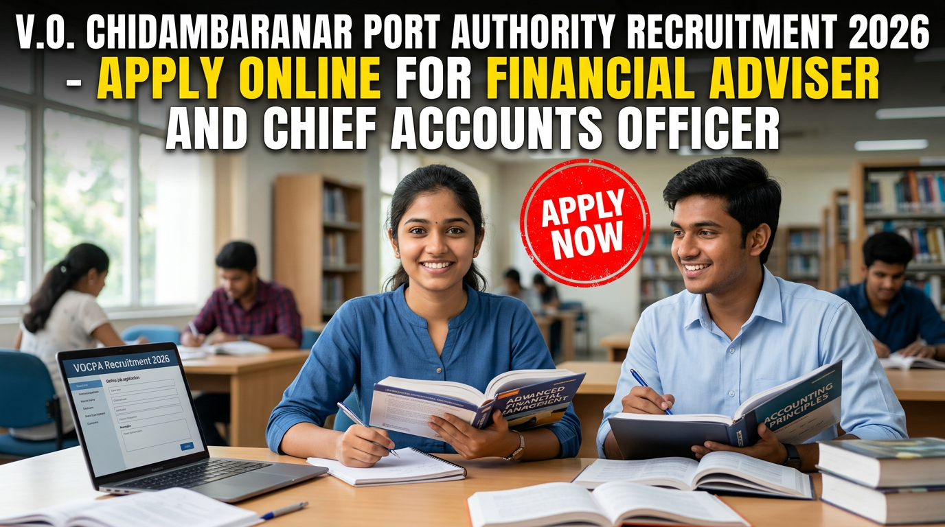 V.O. Chidambaranar Port Authority Financial Adviser and Chief Accounts Officer recruitment notification 2026