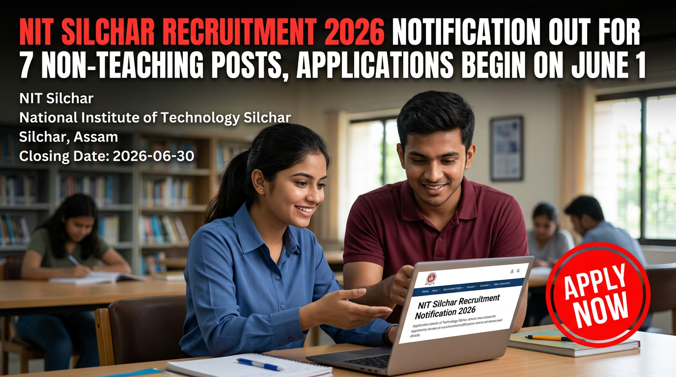 NIT Silchar Recruitment 2026 notification for 7 non-teaching positions