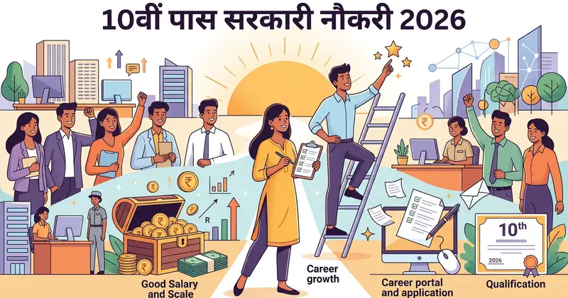 10वीं पास सरकारी नौकरी 2026: बेहतरीन अवसर, सैलरी और योग्यता