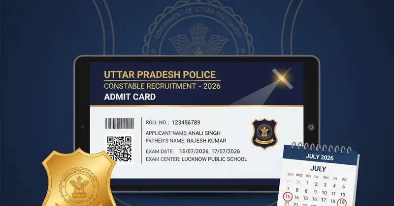 UP Police Constable Admit Card 2026 download link and exam date information