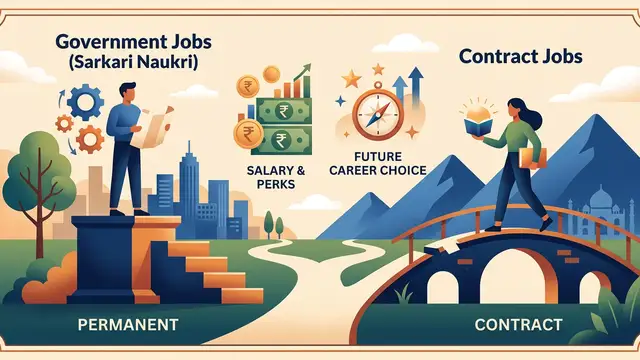Contract vs Permanent Government Jobs in India: Salary, Stability & Your Career Choice