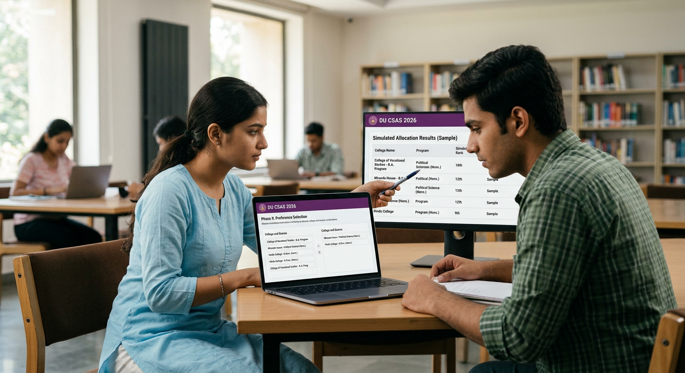 DU CSAS UG 2026: Registration, Preferences, Simulated Rank & Seat Allocation Guide
