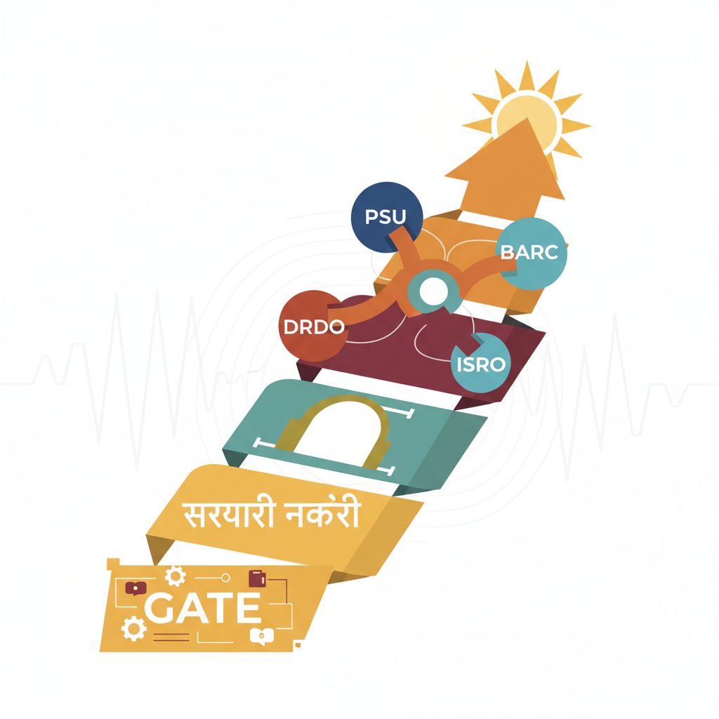 GATE के जरिए सरकारी नौकरी 2026: PSU, DRDO, BARC, ISRO विकल्प