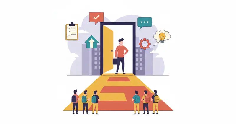 Here's an illustration for your blog article on preparing for walk-in interviews: