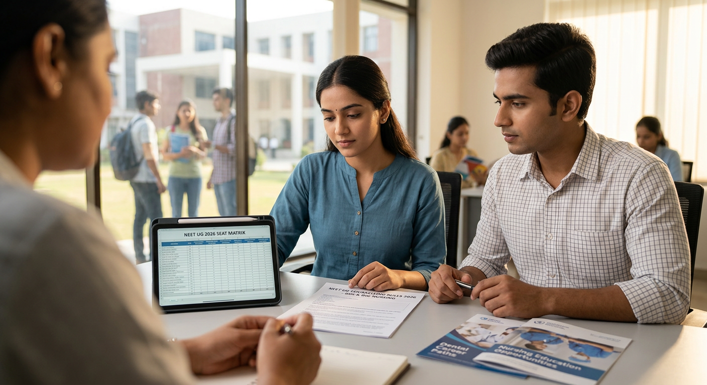 NEET UG Counselling 2026 for BDS & BSc Nursing: Seat Matrix & Rules