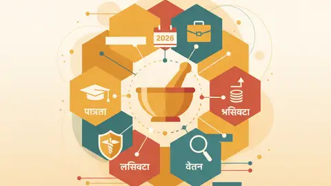 फार्मासिस्ट सरकारी नौकरी 2026: पात्रता, लाइसेंस, भर्तीकर्ता और वेतन
