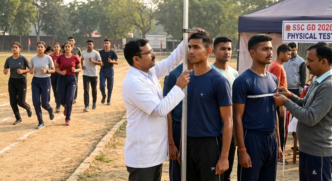 SSC GD 2026 Physical Test: Height, Chest, Running Details & Preparation