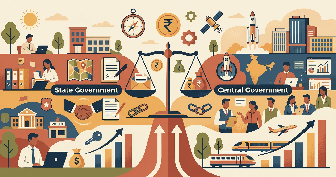 State Government Jobs vs Central Government Jobs 2026: Salary, Transfer & Growth Compared