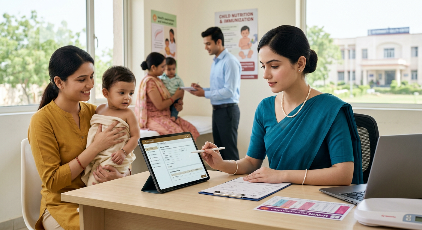 Digital Governance for Women & Child Nutrition in India: Poshan Tracker, U-WIN & ABDM