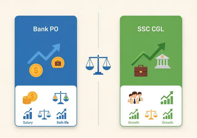 Bank PO vs SSC CGL 2026: Growth, Salary & Work-Life Balance
