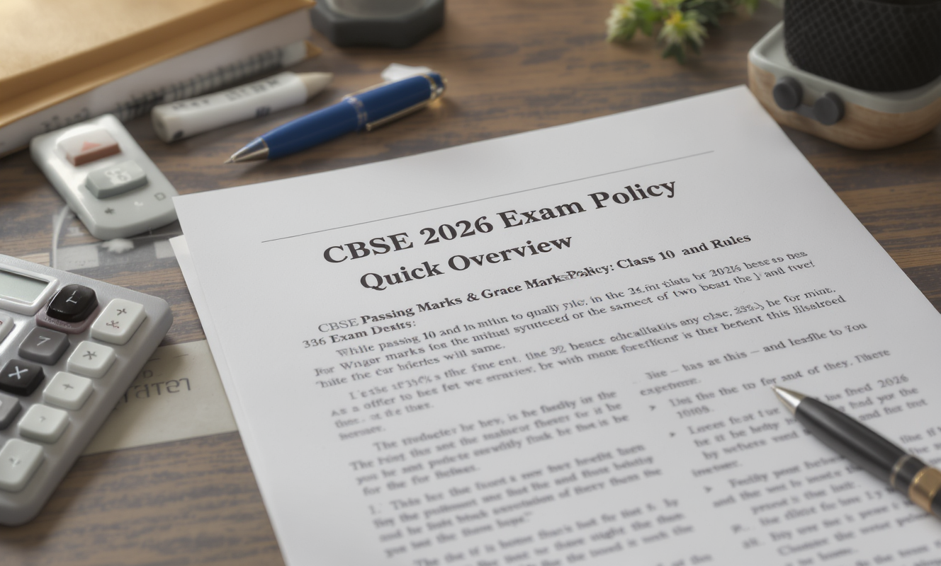 CBSE Passing Marks &amp;amp; Grace Marks Policy 2026: Class 10 and 12 Rules