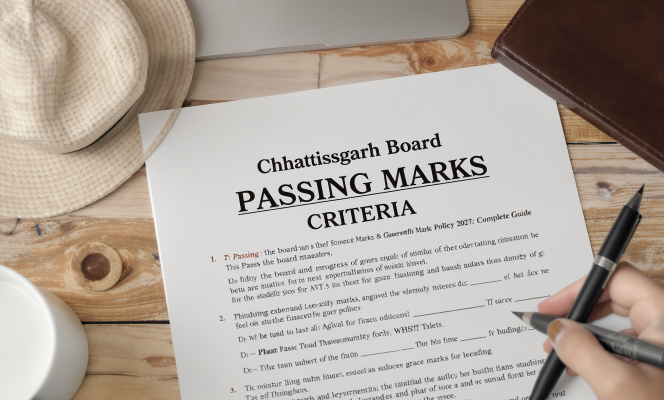 Chhattisgarh Board Passing Marks &amp;amp; Grace Marks Policy 2027: Complete Guide