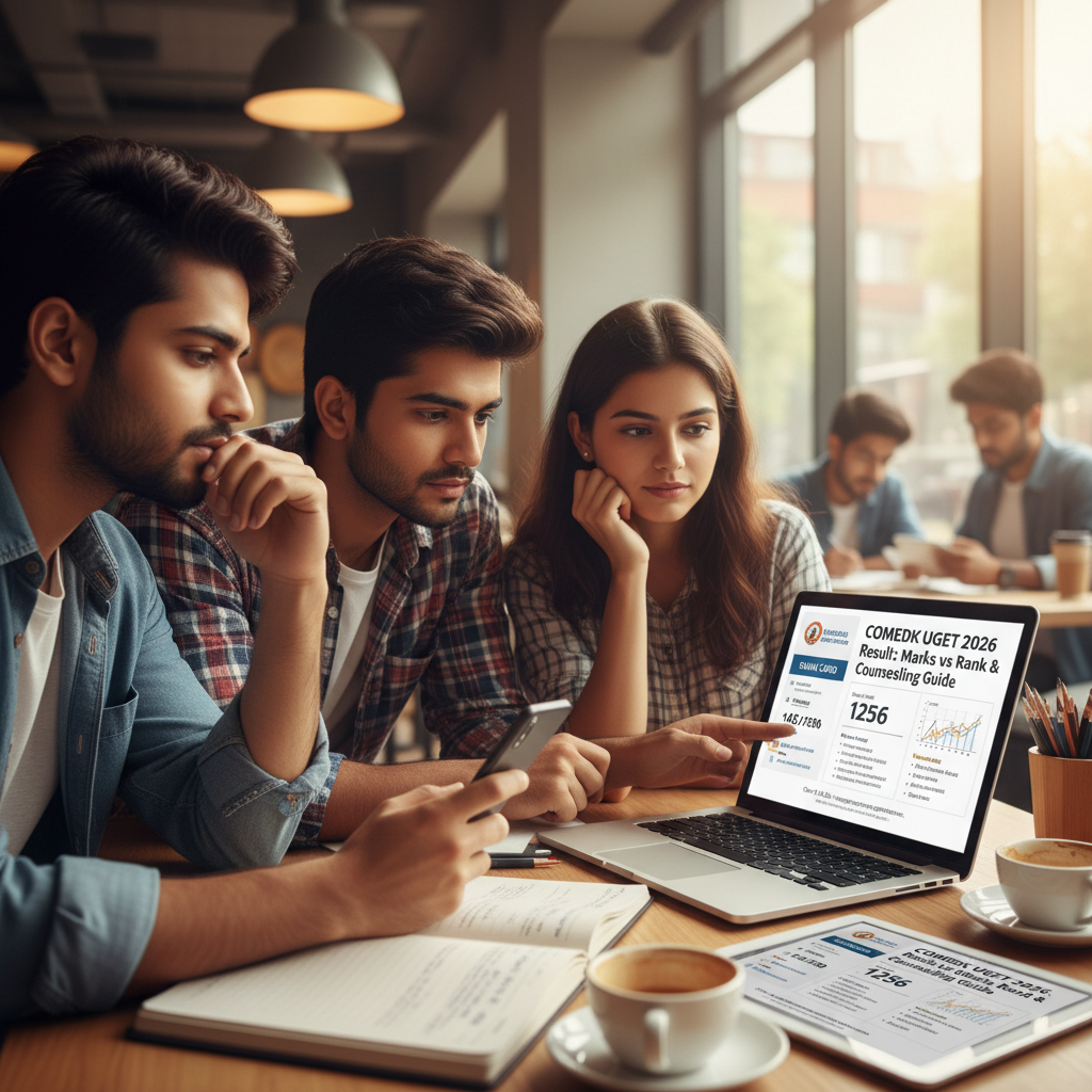 COMEDK UGET 2026 Result: Rank Card, Marks vs Rank &amp;amp; Counselling Guide