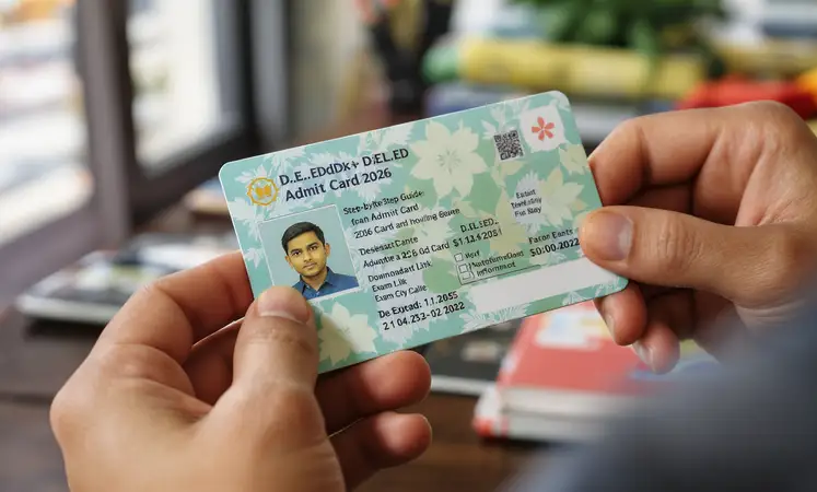 D.El.Ed Entrance Admit Card 2026: Download Link & Exam City Slip Guide