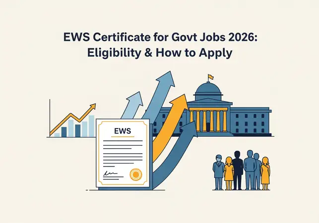 EWS Certificate for Govt Jobs 2026: Eligibility & How to Apply