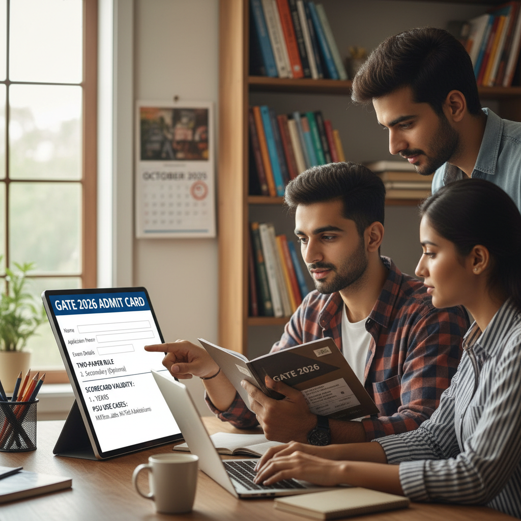 GATE 2026: Admit Card, Two-Paper Rules, Scorecard Validity &amp;amp; PSU Use Cases