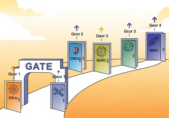 GATE के जरिए सरकारी नौकरी 2026: PSU, DRDO, BARC, ISRO विकल्प