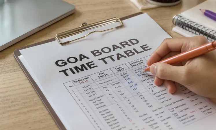 Goa Board Time Table 2027 for Class 10 and 12: PDF Download Guide