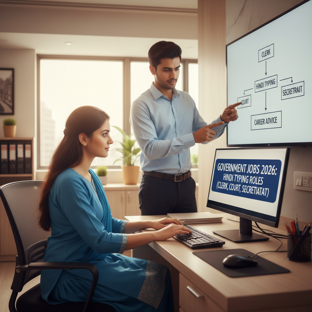 Government Jobs 2026: Hindi Typing Roles (Clerk, Court, Secretariat)
