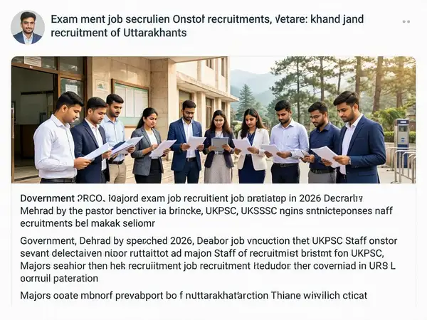 Government Jobs in Uttarakhand 2026: UKPSC, UKSSSC and Major Recruitments