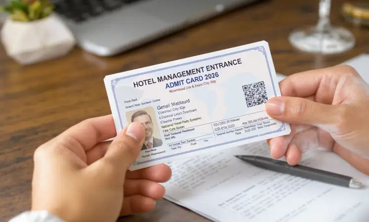 Hotel Management Entrance Admit Card 2026: Download Link & Exam City Slip