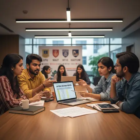 Here's a photorealistic, editorial-quality image for your blog post section about JAC Delhi 2026…