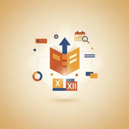 Here is an editorial illustration for the JAC Board Results section, designed to be clean and…