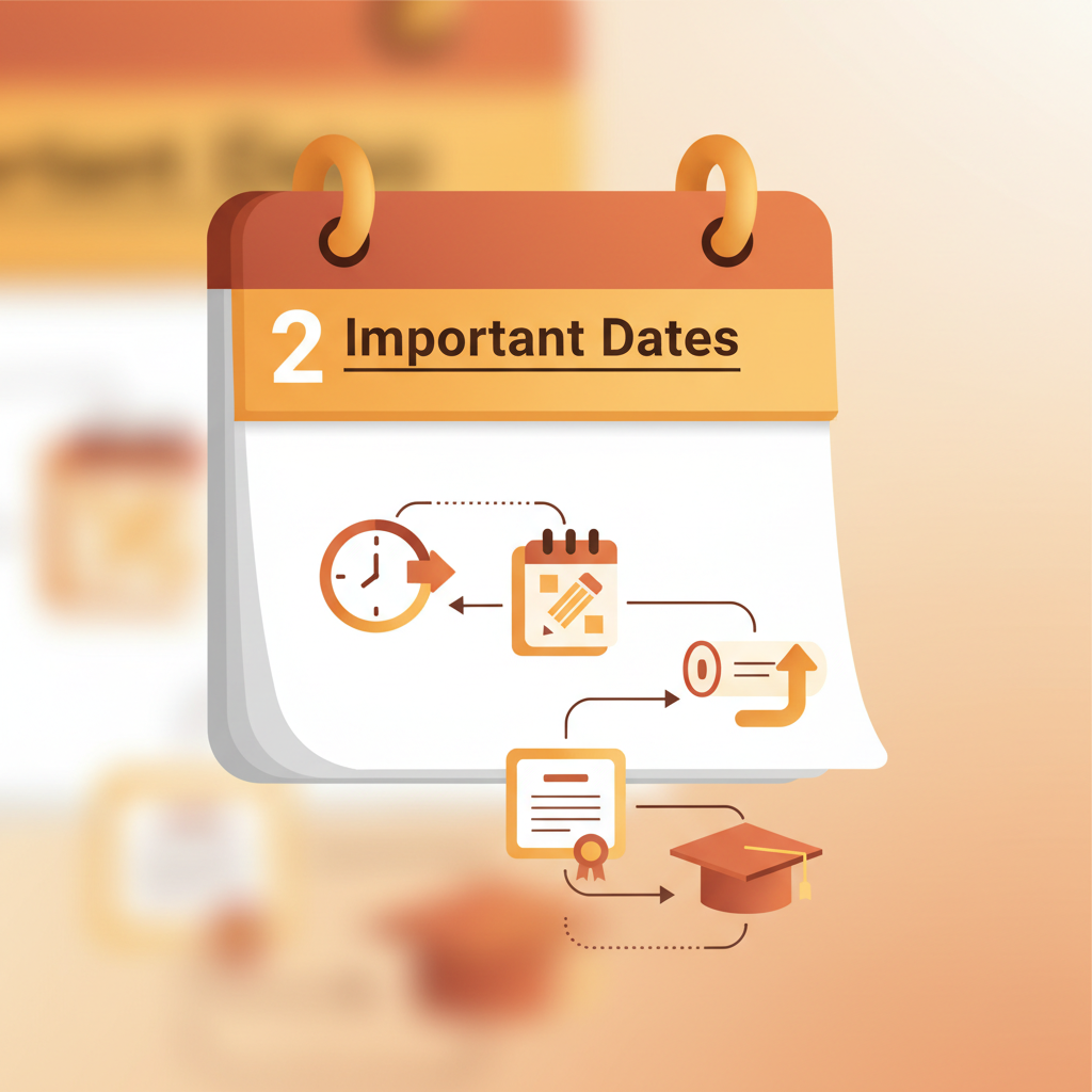 Here is an illustration that would be suitable for the "Important Dates" section of your…