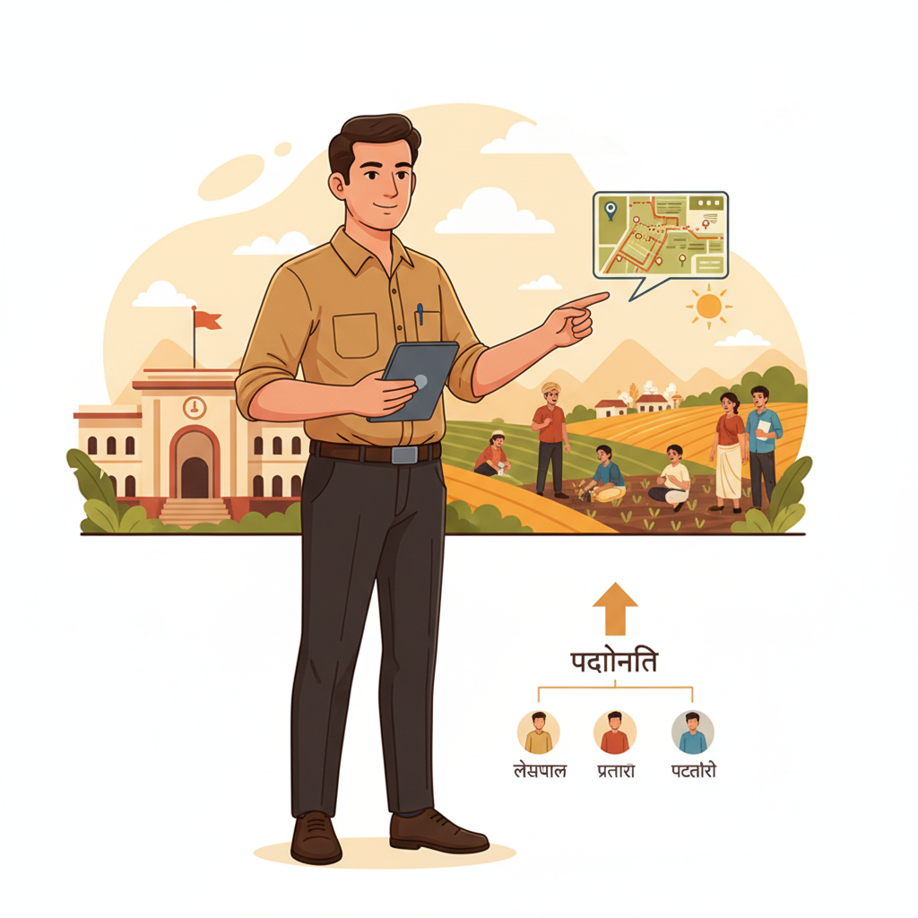 Here's an illustration for the &amp;quot;राजस्व निरीक्षक&amp;quot; section of your blog article:
