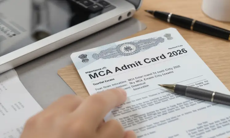 MCA Entrance Admit Card 2026: Download Link, Exam City Slip Guide