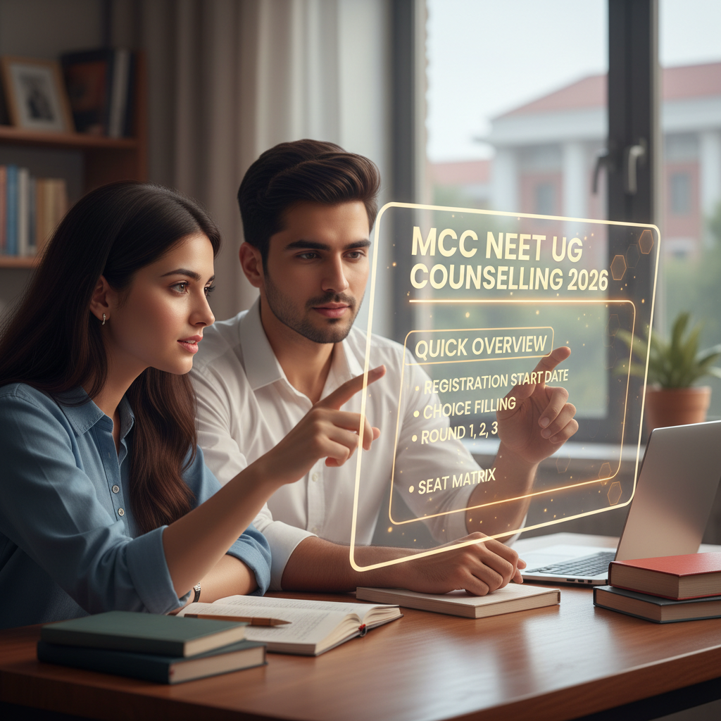 MCC NEET UG Counselling 2026: Registration, Choice Filling, Rounds &amp;amp; Seat Matrix