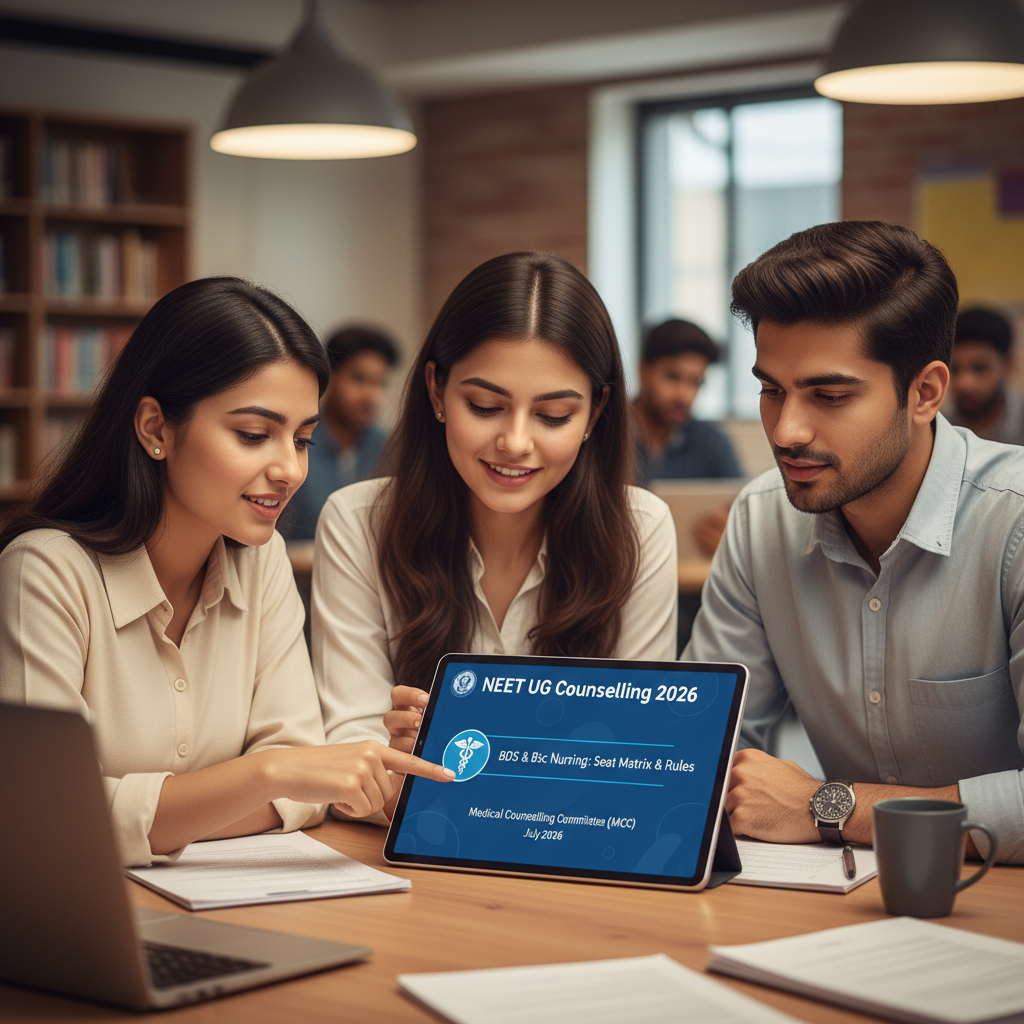 NEET UG Counselling 2026 for BDS &amp;amp; BSc Nursing: Seat Matrix &amp;amp; Rules