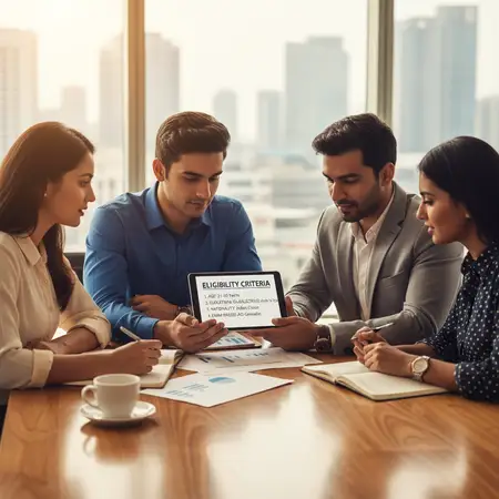 Here's an image that fits your description, focusing on the eligibility criteria aspect of the…