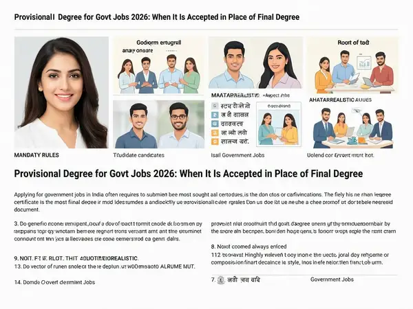 Provisional Degree for Govt Jobs 2026: When It Is Accepted in Place of Final Degree
