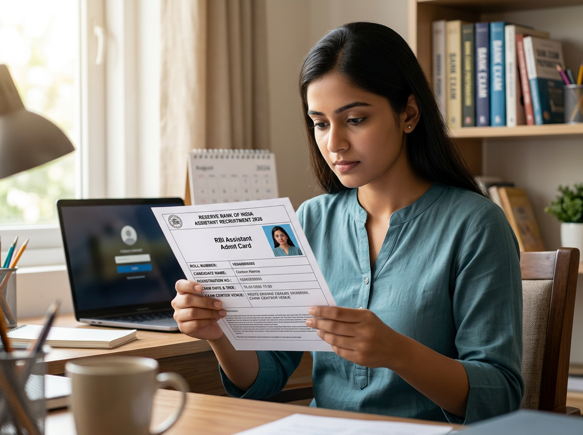 RBI Assistant 2026 Admit Card: Download Steps, Timings &amp;amp; Exam Checklist