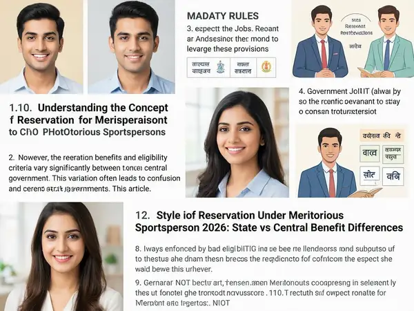 Reservation Under Meritorious Sportsperson 2026: State vs Central Benefit Differences