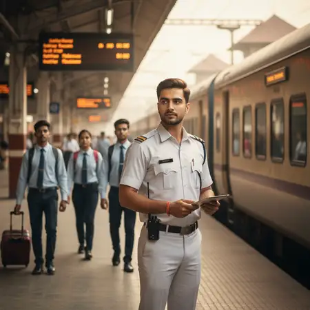 Here's a photorealistic image for your blog post, focusing on the role of a Station Master in the…