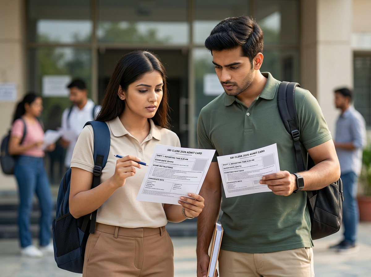 SBI Clerk Admit Card 2026: Download Link, Shift Details &amp;amp; Exam Instructions