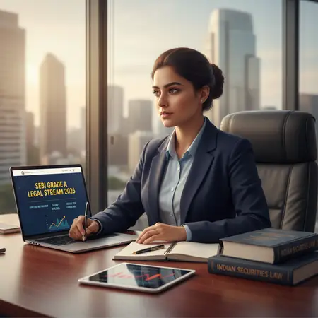 Here's an image that fits your description for the SEBI Grade A Legal Stream 2026 blog section: